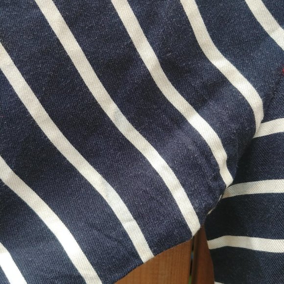 CLEARANCE Hatley XS Navy and White Striped Tunic/Dress - Picture 3 of 4
